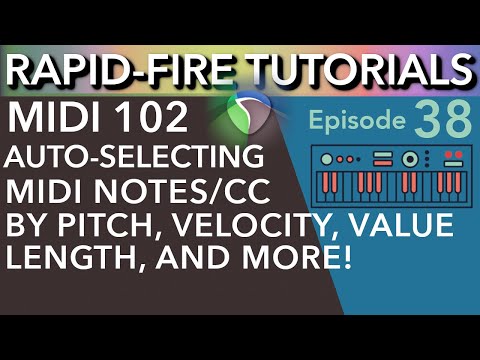 Reaper MIDI Hacks: The MIDI Event Filter Window Explained (Rapid-Fire Reaper Tutorials Ep38)