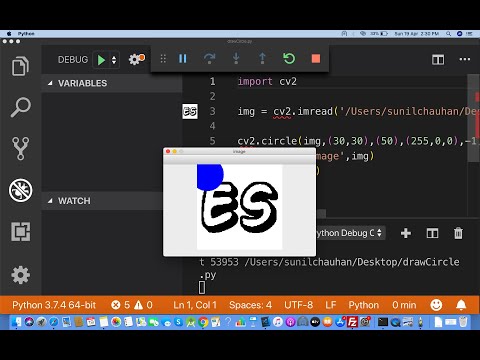 Draw Circle On Image Using Opencv Python