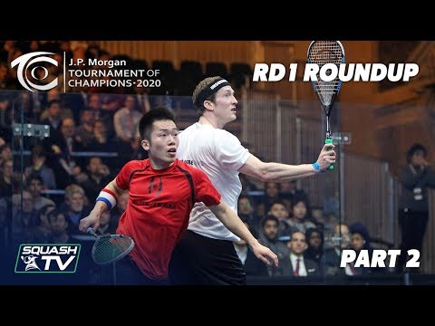 Squash: J.P. Morgan Tournament of Champions 2020 - Men's Rd 1 Roundup [Pt.2]