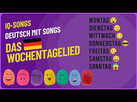 Kinderlieder auf Deutsch Wochentagelied ein SONG über die Wochentage