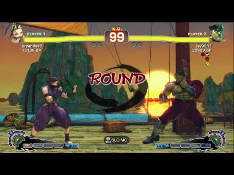 藍弟 lsy9983 [Bison] vs bryantlee8 [Ibuki] SSF4 Japanese Online Ranked Matches - TRUE-HD