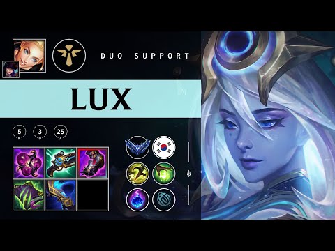 Lux Support vs Rakan - KR Diamond Patch 25.22