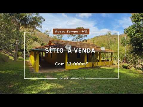 Vende-se Sítio de 3,3 Hectares – Final de Linha em Passa Tempo/MG.