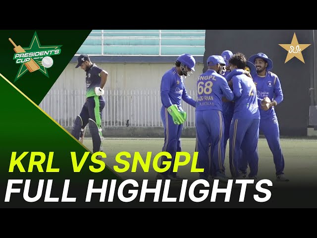 Full Highlights | KRL vs SNGPL – President’s Cup Grade I 2025-26 | PCB | M2V1K