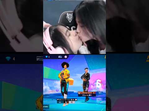 😘🥰😚Two girls kissing Live stream gameplay #shorts #freefire #viral #kissing
