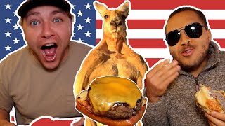 AMERICANS try KANGAROO (Game Restaurant Review) - Louisville, KY