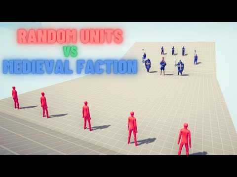 RANDOM UNITS vs MEDIEVAL UNITS - RANDOM UNITS MOD - Totally Accurate Battle Simulator TABS