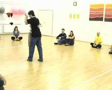  Pablo Rodriguez  is  dancing  to  the  milonga  "  Arrabalera  "