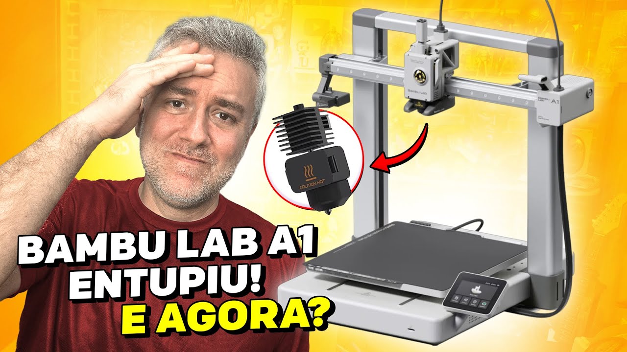 Impressora 3D Bambu Lab ENTUPIU? Veja Como Resolver em Minutos!