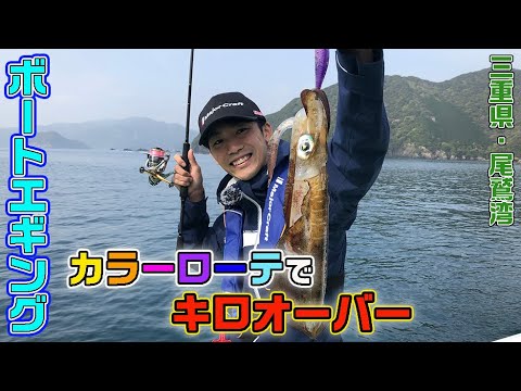 三重県・尾鷲湾　ボートエギングで大型アオリイカを狙う（ガッ釣り関西/2021年5月8日放送）