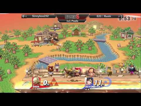 Midwest Mayhem 6 Singles Pools: Sinnyboo242 (Sheik) vs. E2C l Bushi (Bayonetta)