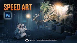 ad social media design - speed art