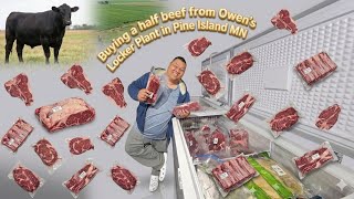 Buying our first half beef from Owen's Locker Plant in Pine Island MN