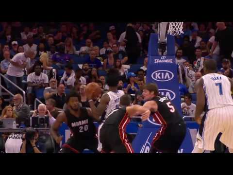 Hassan Whiteside Rejects Elfrid Payton  Heat vs Magic  October 26, 2016  2016 17 NBA Season