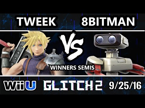 Glitch 2 Smash 4 - Tweek (Cloud) Vs.GOTE | 8Bitman (ROB) SSB4 Winners Semis - Smash Wii U