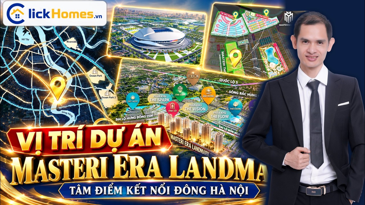 Video vị trí Masteri Era Landmark: Hà Nội và kết nối vùng
