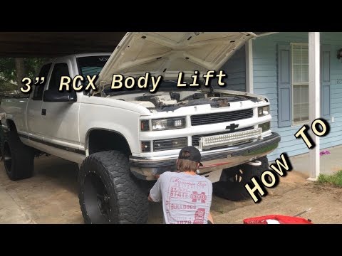 88-98 Chevy K1500 3” Rough Country Body Lift Install