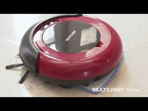 Video thumbnail of Aspirador de Pó Robô 3 em 1 4 Funções 30W Multilaser