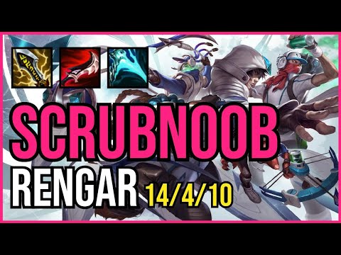 SCRUBNOOB - RENGAR vs LEE SIN Jungle - NA Challenger - Patch 11.4