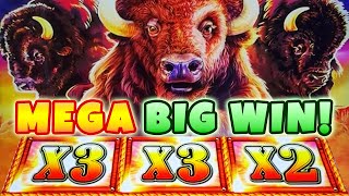 MEGA BIG WIN in Buffalo Triple Boost!! A Single Feature is All That Was Needed at the M Resort!