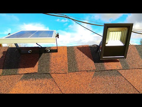 Светодиодный прожектор на солнечной батарее / Solar Powered LED Flood Light