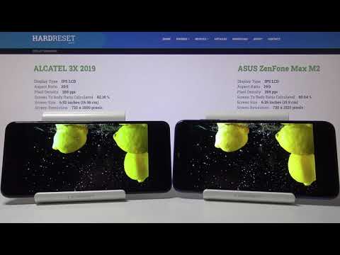 Screen Test ALCATEl 3X 2019 & ASUS ZenFone Max M2 | Compare Displays