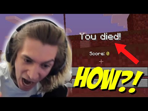 xQc Minecraft Speedrun Rage Moments #1