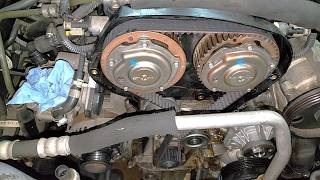 2009-2011 Chevy Aveo 1.6 timing belt water pump install