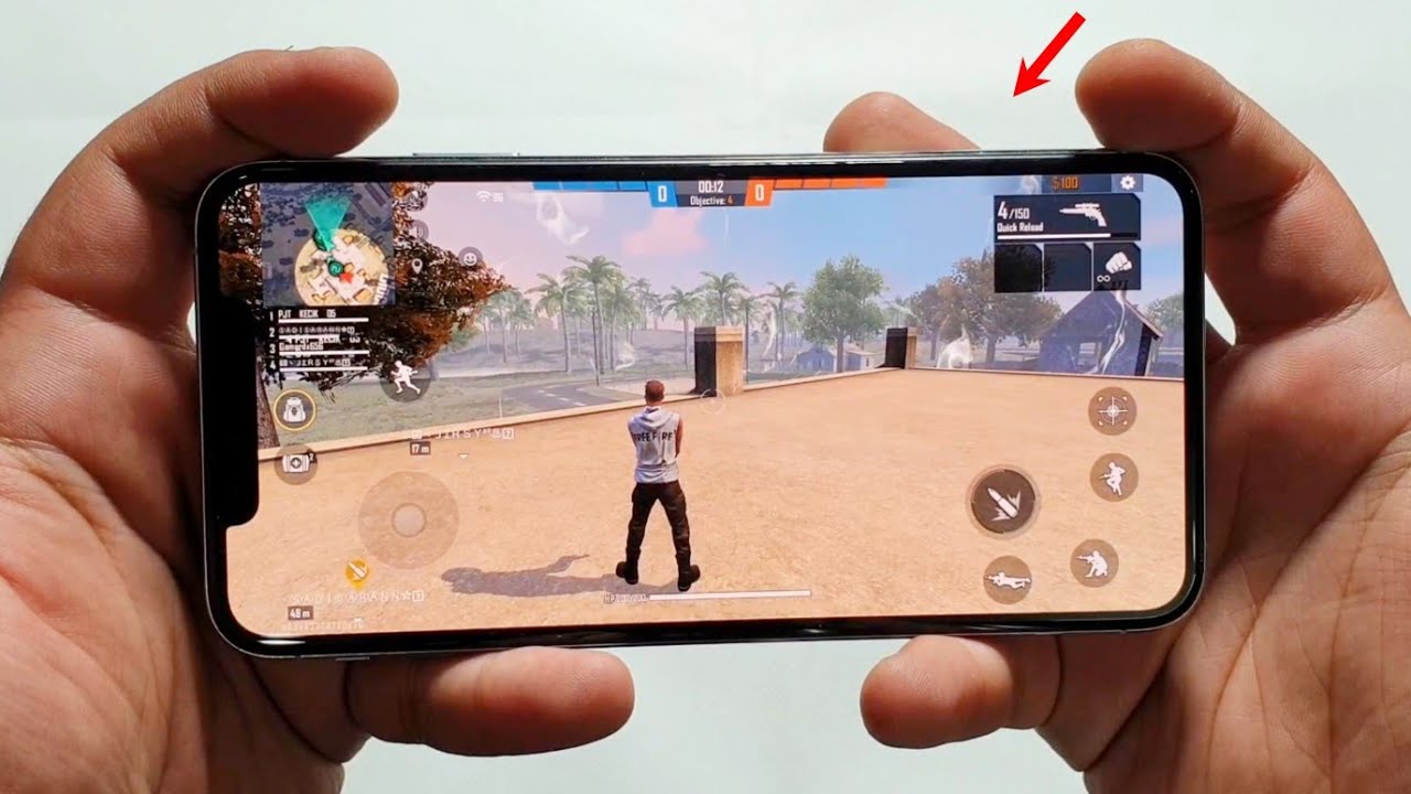 iPhone XS Max Freefire Gameplay Test | Max Graphics + Fps
