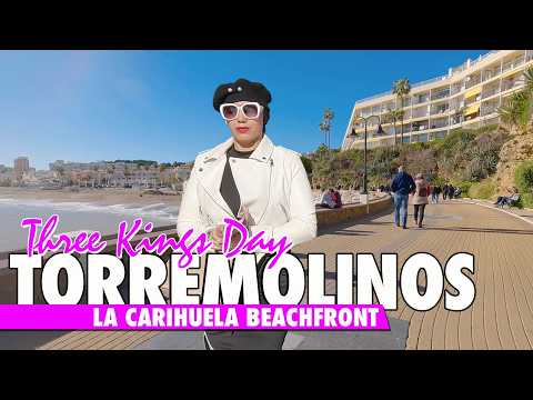 Torremolinos beachfront walk | Three Kings day 2026 | Winter sunshine in La Carihuela