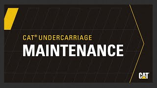 Cat dealers can provide support for undercarriage maintenance and repairs