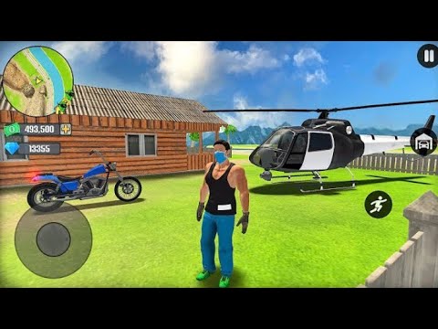 Police Helicopter and Bike Driving in Open World Game - Android Gameplay