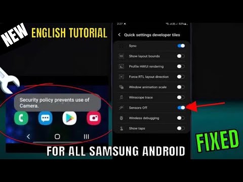 Security Policy Prevents Use Of Camera On Samsung || Android [Fixed] 2026
