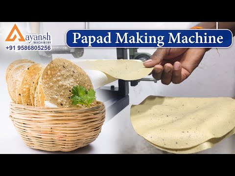 Small Papad Making Machine