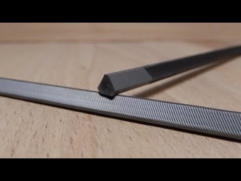 Affûtage à la lime triangle - square ground filing - three corner file