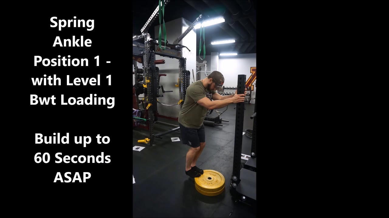 Spring Ankle Position 1 - From the Triphasic Speed Training Manual for Elite Performance