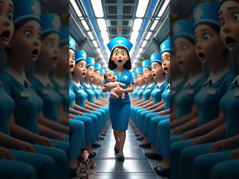 ❤️ evolution of cutebaby;👍cute baby with nurse team in train🎉👉milkyzilky✅#cute#baby#short