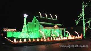 Jingle Bell Rock - Bobby Helms - Lights For Riley 2012 Christmas Light Display