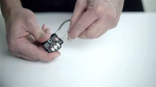 How to Reset Your Lewis N. Clark® Travel Sentry® Indicator® Heavy-Duty Cable Lock (TSA100)