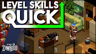How To Level ALL Skills In Project Zomboid FAST For Beginners! Project Zomboid Crafting Skills Tips!