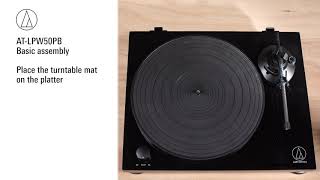 Video thumbnail for AT-LPW50PB Setup | Fully Manual Belt-Drive Turntable by Audio-Technica USA