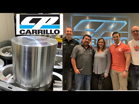 CP-CARRILLO BEHIND THE SCENES PISTON AND ROD SHOP TOUR WITH TOP FUEL NITRO BIKE CHAMP LARRY MCBRIDE