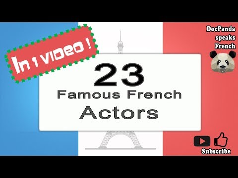 23 Famous French Actors - Delon, Belomondo, Cotillard, Cassel... - How To Pronounce - Native Speaker