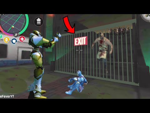 Rope Hero Vice Town (Rope Hero Fight Robot Boss) Mad Robot Boss in Cave - Android Gameplay HD