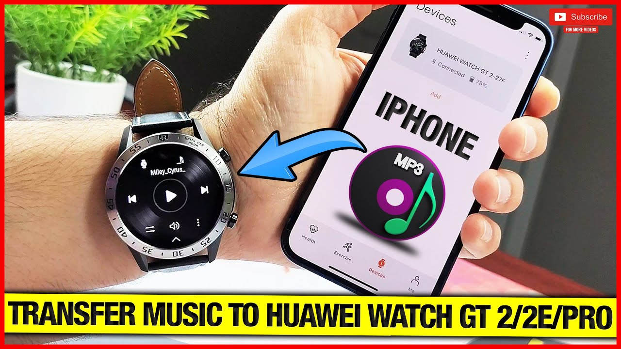 Transfer Music on Huawei watch GT 2 when paired with Iphone!
