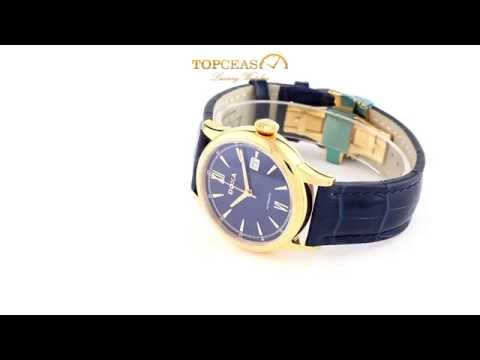 Ceas Doxa Vintage Gold Blue (624.90.202.03) - full HD