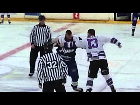 Matt Nickerson Fights Fitzgerald Tko Fife Flyers