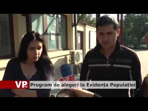 Program de alegeri la Evidența Populației