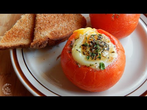 How to Make Baked Eggs in Tomatoes | Brunch Recipe | The Sweetest Journey