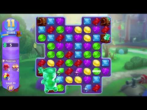 Wonka's World of Candy Level 53 no booster [Gameplay Walkthrough] [Zynga]